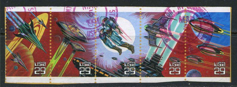 USA 2745a,2741-2745 Used (on paper)