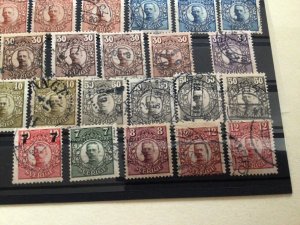 Sweden 1910 to 1919 used stamps A12935