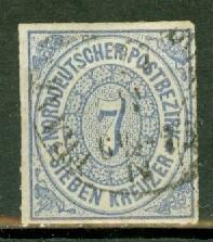 North German Confederation 10 used CV $11