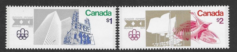 Canada 687-88   1976  set  2  vf mint nh