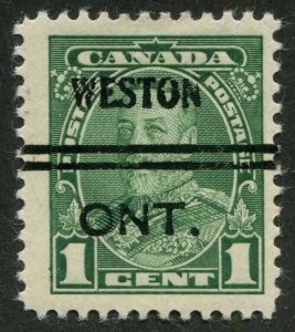 Canada Precancel WESTON 1-217