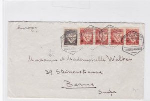 lourenco marques 1938 multi stamps & cancels stamps cover ref r16089