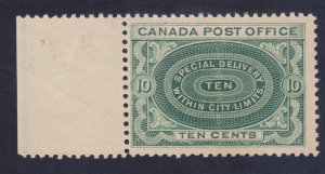 Canada E1 MNH OG 1898 10c Blue Green Special Delivery VF-XF Scv $350.00