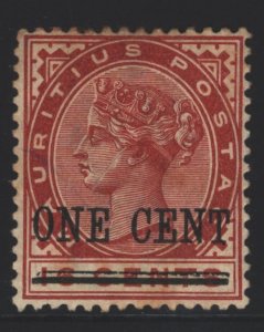 Mauritius Sc#90 MH - part gum, toning