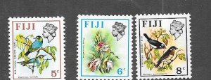 Fiji #309 - 311 Birds & Flowers   (MNH )  CV $5.45