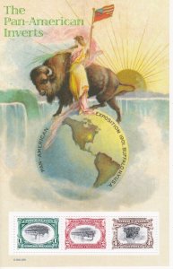 United States # 3505, Pan-American Inverts Souvenr Sheet, Mint NH,1/2 Cat