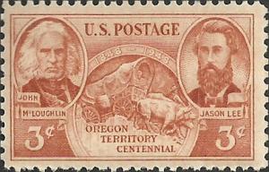 # 964 MINT NEVER HINGED OREGON TERRITORY