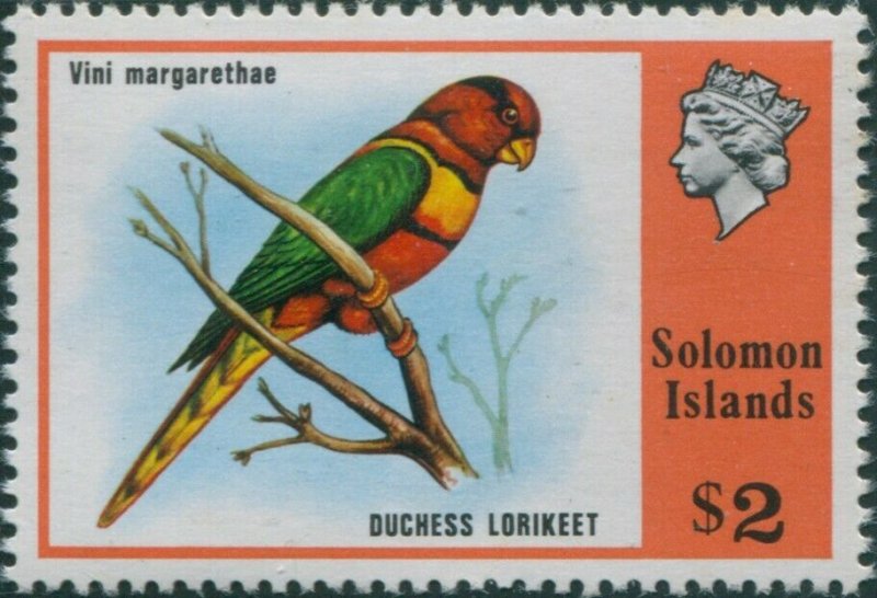 Solomon Islands 1976 SG319 $2 Duchess Lorikeet MNH