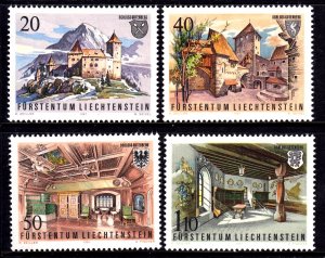 Liechtenstein 1981 Castles Complete Mint MNH Set SC 718-721