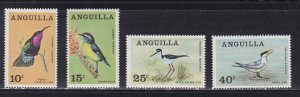 Anguilla # 36-39, Birds, Mint Hinged, 1/3  Cat.