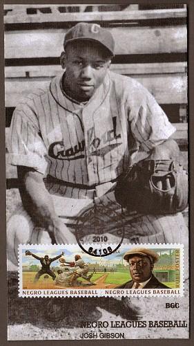 2010 NEGRO LEAGUES BASEBALL~ USA STAMP ~ BGC #3 FDC