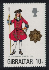 Gibraltar 10p Coldstream Guards 1704 SG#342