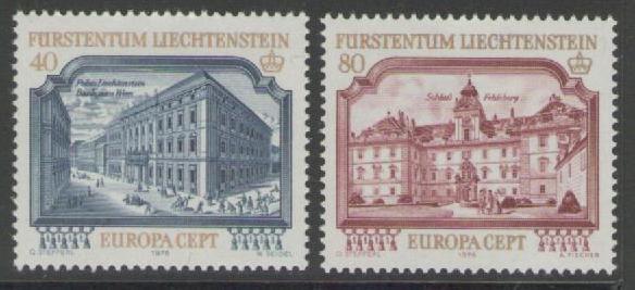 LIECHTENSTEIN SG689/90 1978 EUROPA MNH 