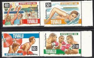 Tuvalu.  MNH. 1996 Summer Olympics, Atlanta.  SC 717-20