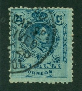 Spain 1909 #302 U SCV(2020)=$0.25