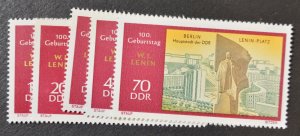 DDR Sc # 1188-92, VF MNH
