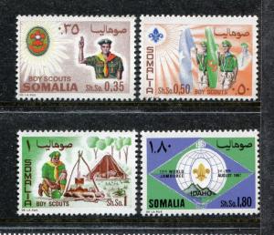 Somalia 310-313, MNH, Boy Scout 1960. x27991