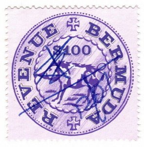 (I.B) Bermuda Revenue : Duty Stamp $100