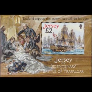 JERSEY 2005 - Scott# 1195 S/S Trafalgar Battle NH