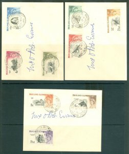 (See pictures) SG 193-207 Falklands 1960. ½d to £1 set. Very fine used on the...