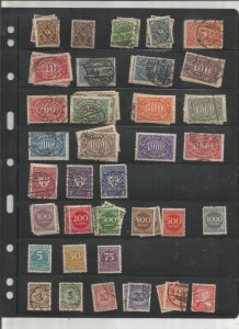 GERMANY COLLECTION ON STOCK SHEETS, BOTH MINT AN USED