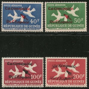GUINEA Sc#C35-C38 1962 Conquest of Space Complete Set Mint OG NH