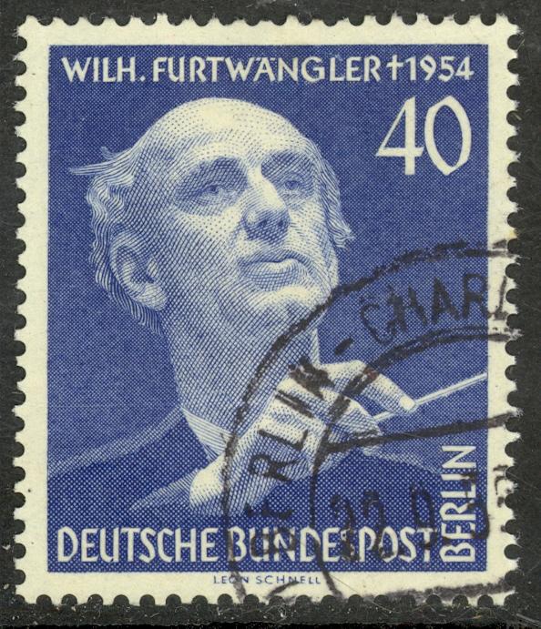 GERMANY / BERLIN - 1955 Wilhelm Furtwangler BERLIN MUSIC FESTIVAL Sc 9N115 VFU