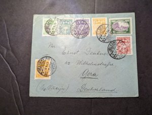 1929 Latvia Cover Jelgawa to Gera Germany
