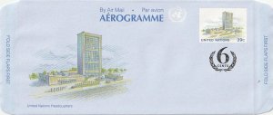 United Nations Aerogramme  Sc# UC17  1991