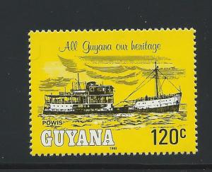 Guyana #663 MNH River boat Powis