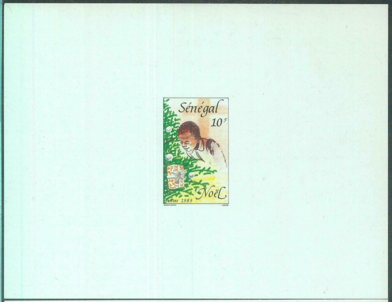 88809 - SENEGAL  - set of 2 DELUXE Souvenir Sheet PROOF - 1989  CHRISTMAS
