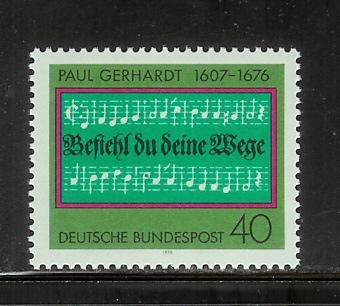 Germany 1215 Set MNH Hymn by Paul Gerhardt (E)