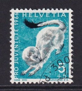 Switzerland  #B360  cancelled  1966  Pro Juventute  5c  ermine