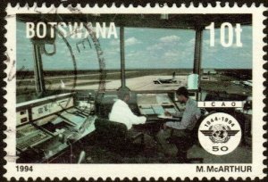 Botswana 566 - Used - 10t Inside Control Tower  / ICAO (1994)