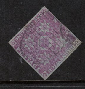 New Brunswick #3 Used Very Fine True Color With Ideal Light Cancel