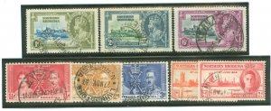 Northern Rhodesia #18-20/22-24/46-47 Used Single