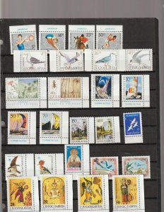 Yugoslavia 1984-1992 Collection TOPICAL / THEMATIC Issues $ 87.00 Cat.  XF MNH