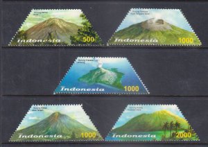 INDONESIA - 2003 VOLCANOES - 5V - MINT NH