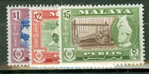 Malaya Perlis 29-39 mint CV $47, scan shows only a few