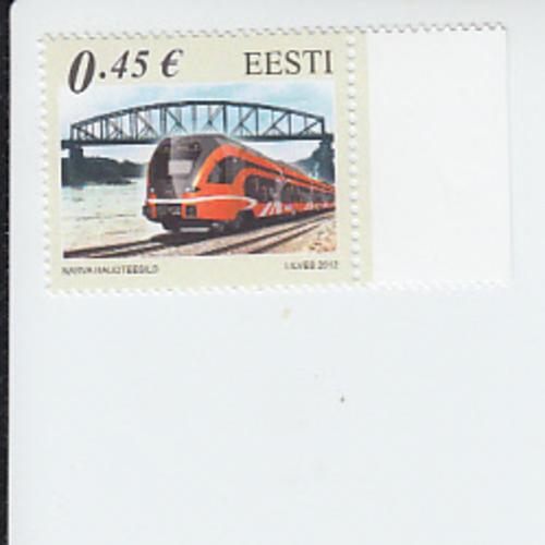 2012 Estonia Railroad Bridges (Scott 713) MNH