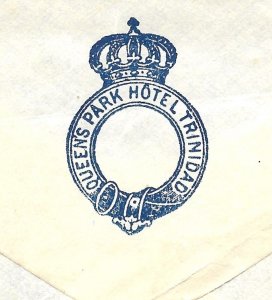 Doyle's_Stamps: 1932 Trinidad & Tobago Queens Park Hotel Cover