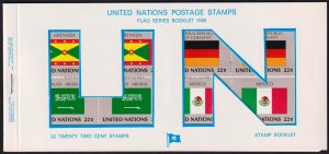 United Nations New York 1985 Flags Sc.450 - 465 Booklet ( II ) MNH