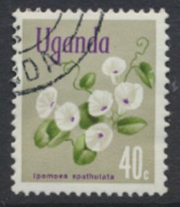 Uganda  SC# 136   SC# 120  Used  Flowers 1969   see scan