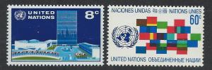 UNITED NATIONS - NEW YORK SC# 222-3 VF MNH 1971