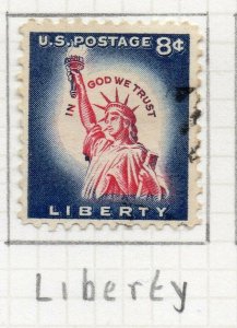 USA 1954 Liberty Early Issue Fine Used 8c. NW-125323