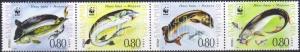 Bulgaria stamp WWF Fish stripe of 4 MNH 2004 Mi 4678-4681 WS5249