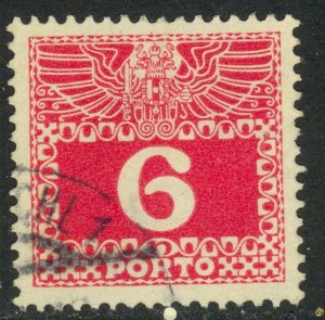 AUSTRIA 1910-13 6h Postage Due Sc J37 VFU