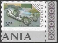 Tanzania #265 MNH corner stamp - Rolls Royce Silver Ghost