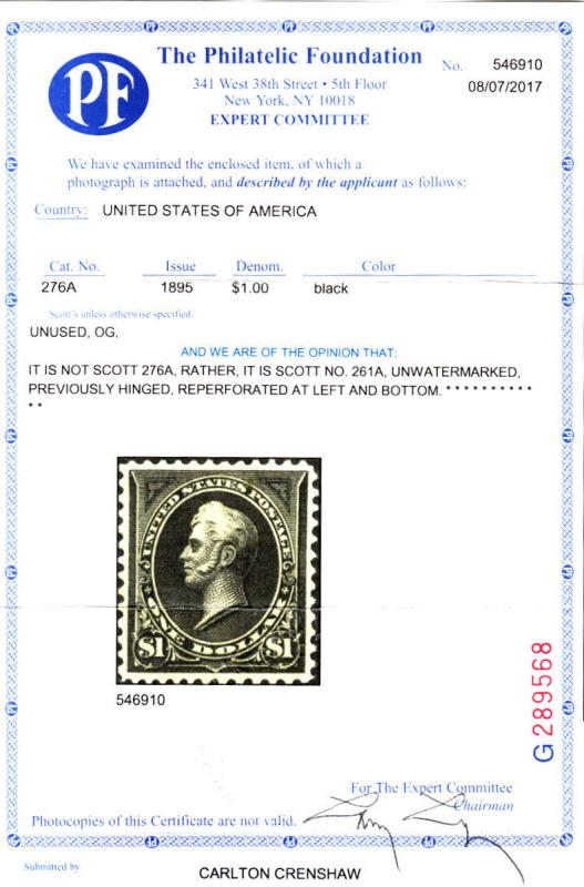 U.S. 261A VF MH (120717)