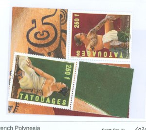 French Polynesia #1020-1021  Single (Complete Set)